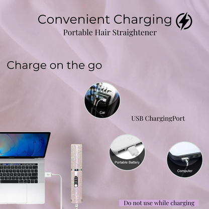 Gemstone Hair Straightener Wireless